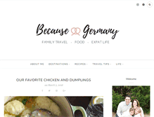 Tablet Screenshot of becausegermany.com